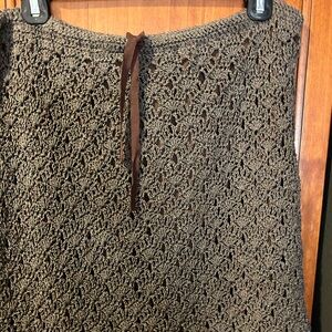 Vintage hand crochet skirt. Worn once. Boho chic